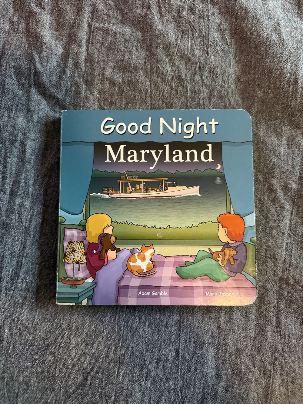 Good Night Maryland Board Book - Illustrated Kids Book, Blue Cover